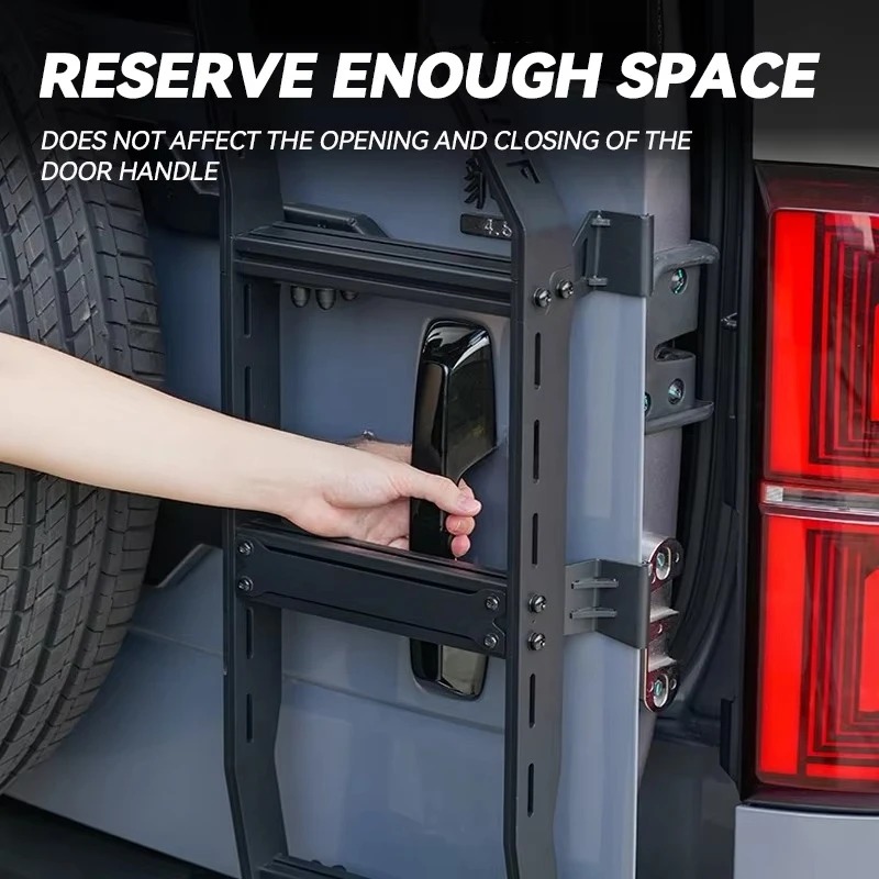 2025 Fangchengbao Leopard 5 Exterior Accessories Roof Rack Ladder Rear Door Ladder Tailgate Ladder for Byd Leopard 5 Accessories